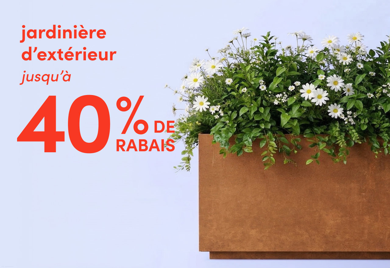 jardinière d'extérieur en solde