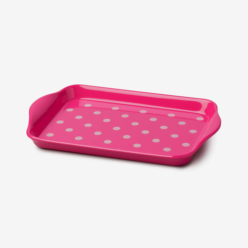 Zeal Melamine Tray, Neon Pink