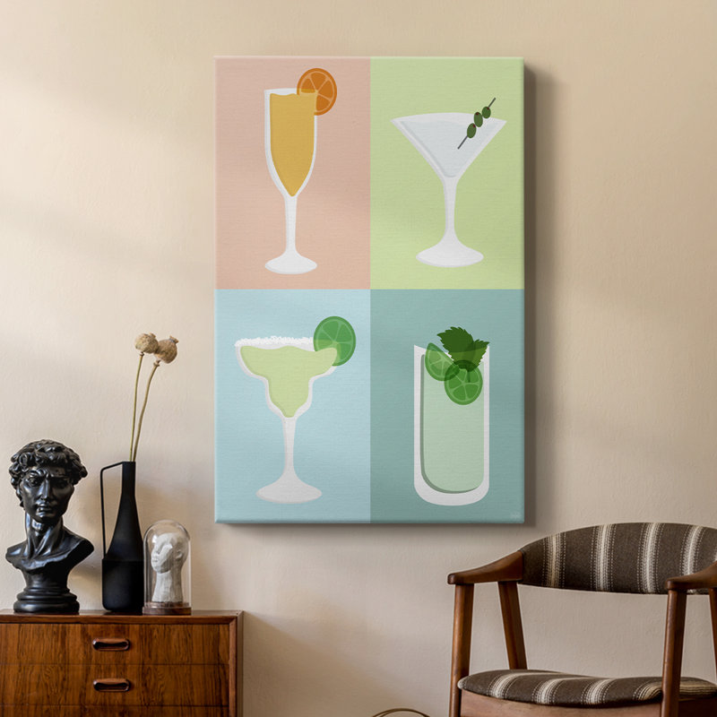 Colorblock Cocktail I - Gallery Cavas, H 18 po x l 12 po