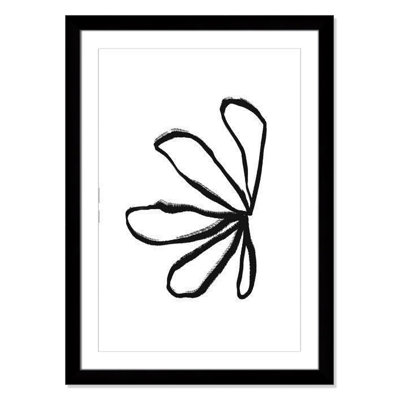 «Line Dessin Collection Petals» encadré sur papier par Leah Straatsma, reproduction