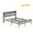 Farino Metal Standard Bed with Shelves-1998305210-1998305215