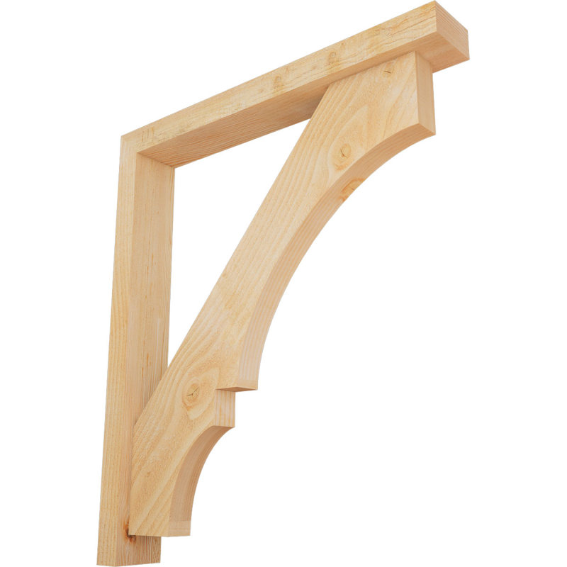 Support de bloc Balboa avec entretoise décalée, 32 x 28, Sapin Douglas de l 4 po (scié brut)