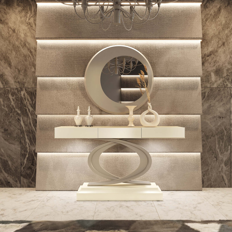 Imperium Console With Mirror, 72" H x 40" W x 20" D