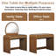39" W Makeup Vanity Table With Lighted Mirror-624294881