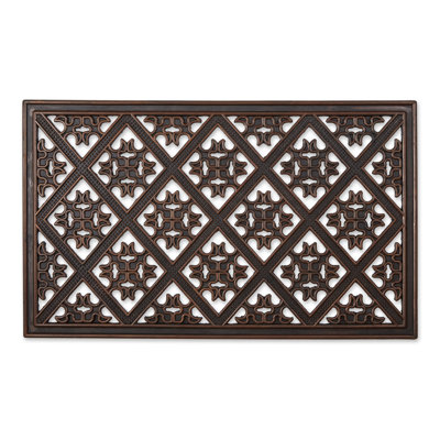Non-Slip Geometric Outdoor Doormat