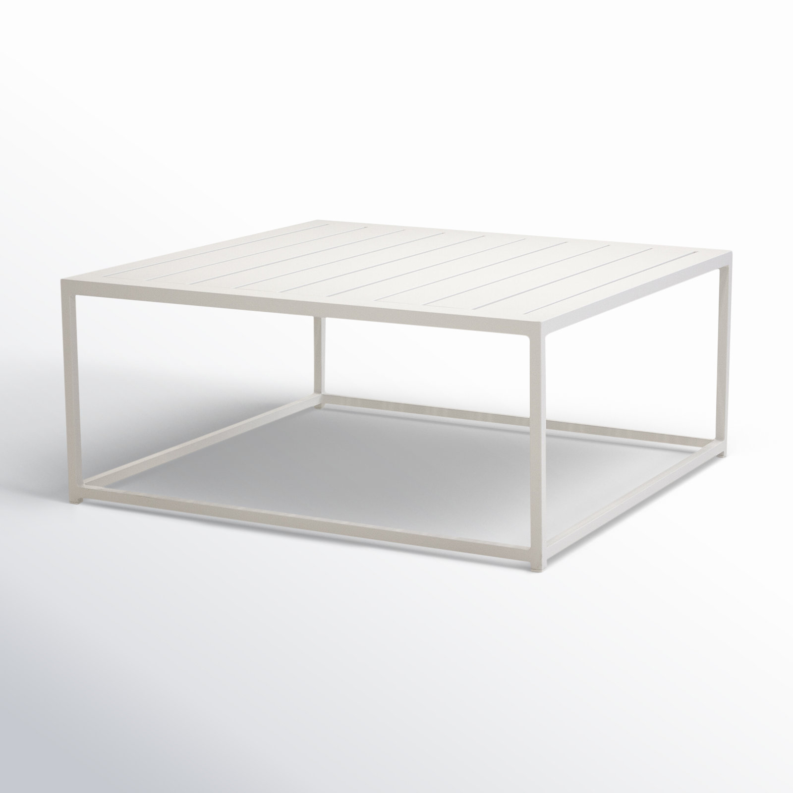 Marselia 36'' Outdoor Side Table, White