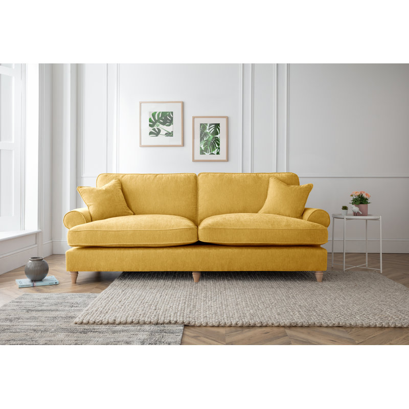 Danika 3 Seater Sofa, Gold