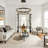 2-Light LED Tiered Circle Chandelier