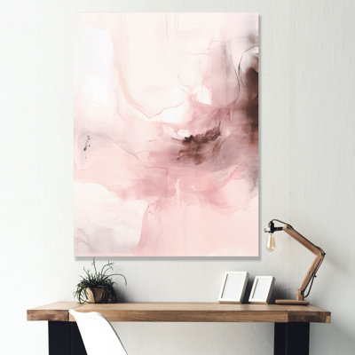 Pink Delicate Abstract Marble IV - Abstract Marble Wall Art