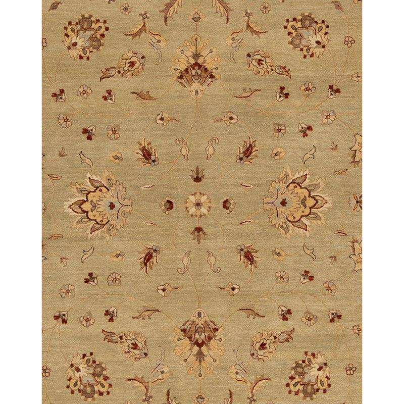 Wool Oriental Area Rug in Light Brown