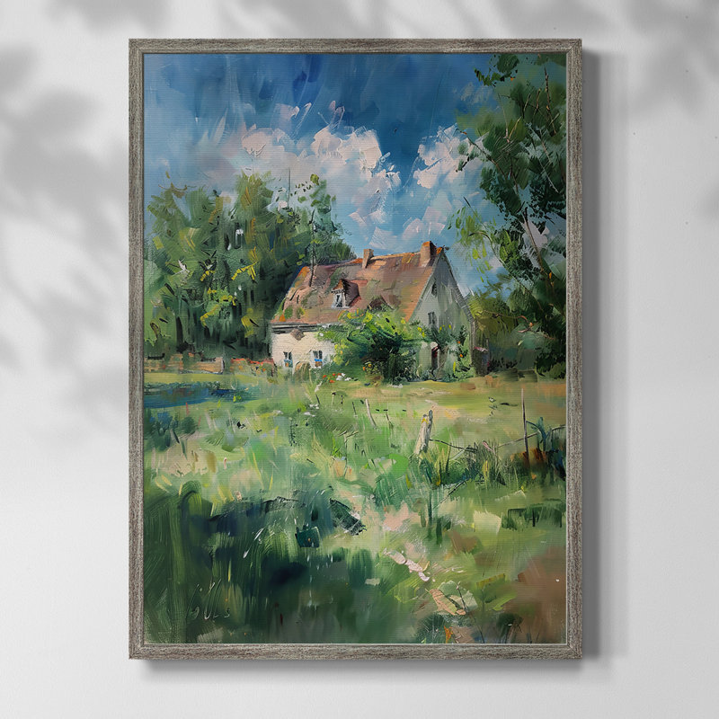 «LANDSCAPES Series XCVII», reproduction encadrée - bois massif, H 11 po x l 9 po