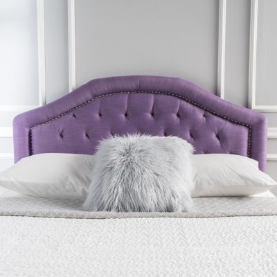 Tufted Upholstered Headboard Queen Size, Solid Wood Head Board With Durable Metal Legs, Adjustable Height Queen Headboard With Nailhead Trim In Bedroom