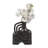 Franics Decorative Ceramic Stoneware Vase with Sculptural Organic Shape and Artistic Tubular Neck - Casual Home Accent Piece-93465894-116126389