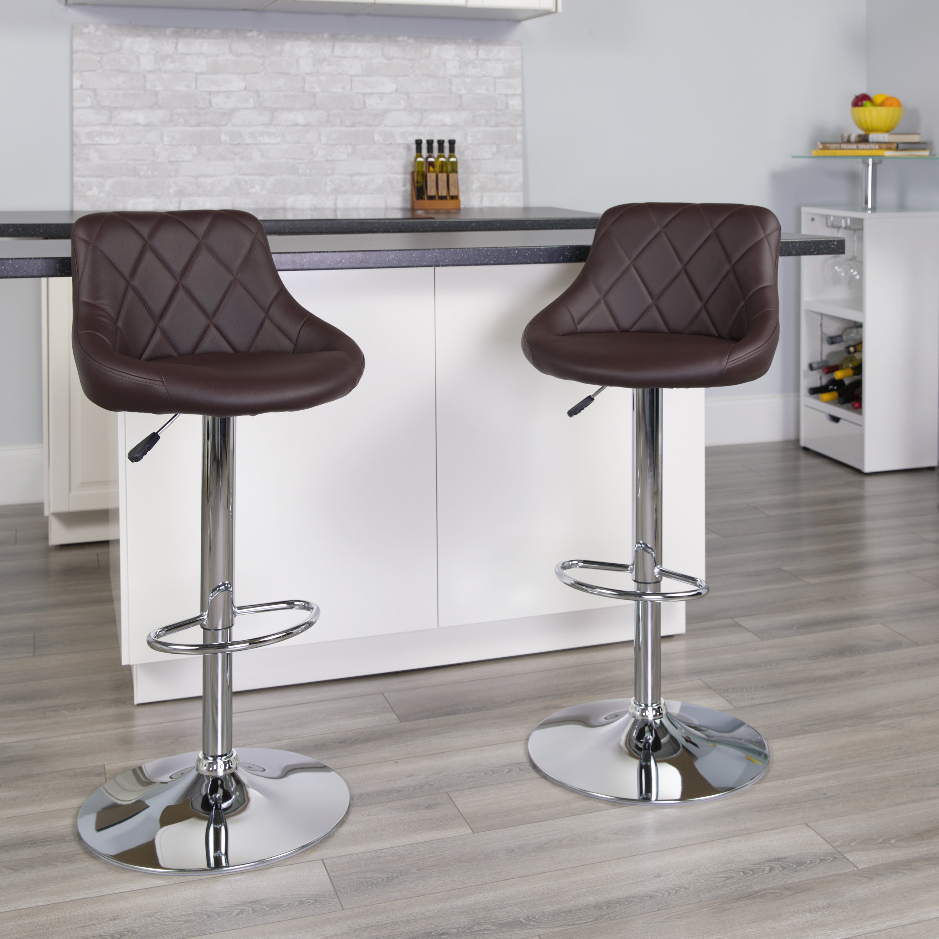 Ben swivel adjustable discount height bar stool