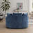 59.5" W Oversized Slipcovered Upholstered Accent Barrel Chair With Casters-1686717629