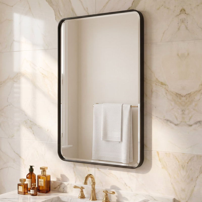 Miroir de salle de bain, 30''×48'', Noir