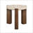 Leonardo Travertine Top & Dark Oak Coffee Table-749116512