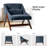 Venancio 28"W Mid-Century Modern Upholstered Arm Chair With Solid Wood Legs And Lumbar Pillow-450744105