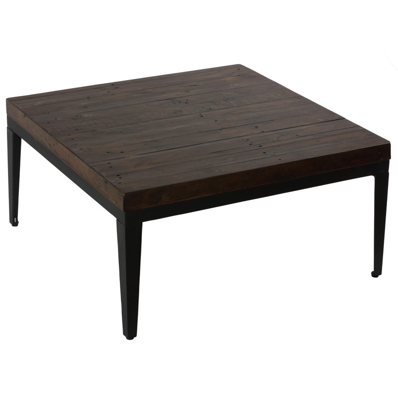 Bevins Solid Wood Top Single Coffee Table