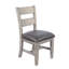 Ensemble de 2 chaises de salle à manger Camie, similicuir, échelle en acajou brun