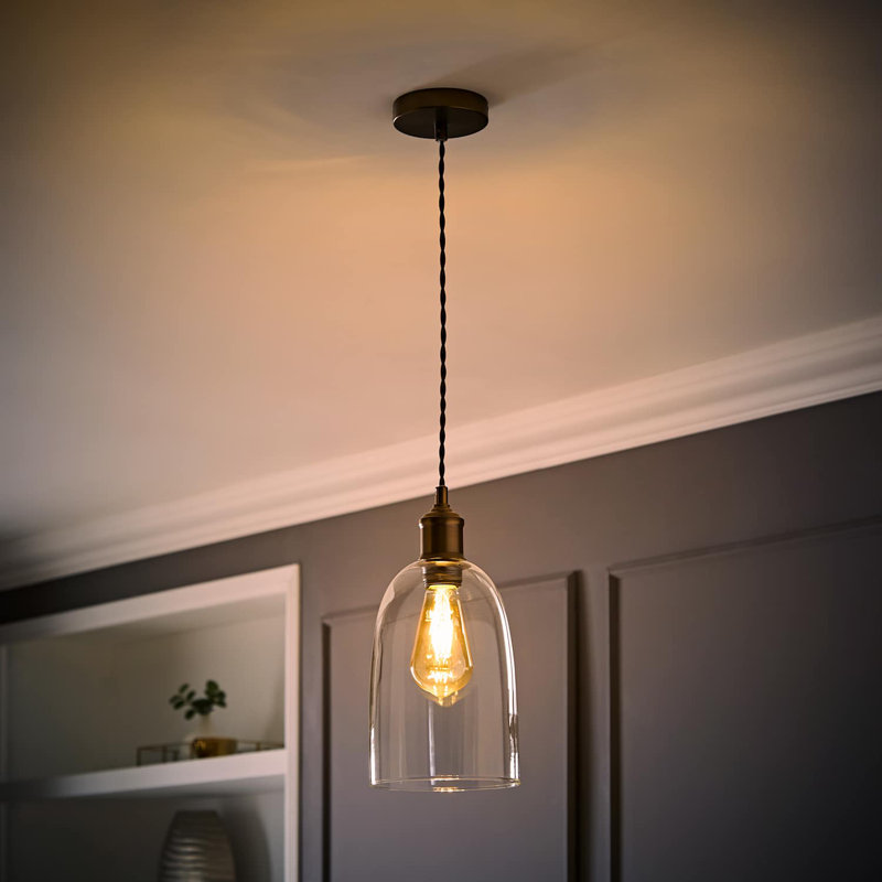 Alicemae 1 - Light Brushed Brass Pendant