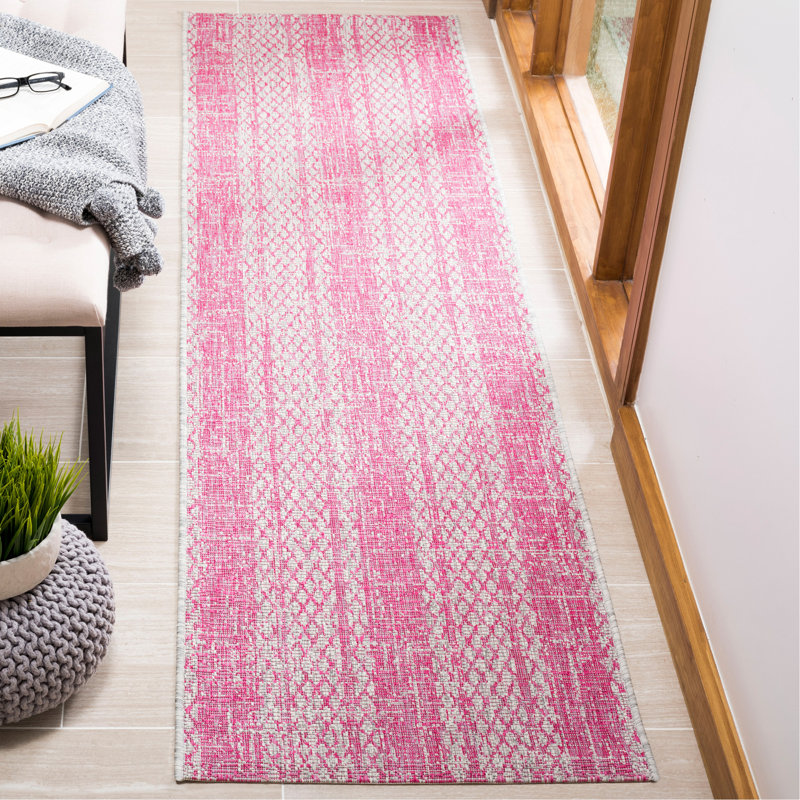 Herefordshire Performance Striped Indoor/Outdoor Area Rug, Runner 2'3" x 9'