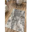Tapis gris à motif géométrique lavable-1404253626