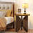 Wood Round End Table