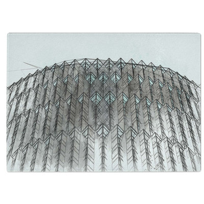 Tempered Glass Architecture Sketch Vol.10 Chopping Board