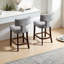 Tabouret de bar industriel chic en acier inoxydable - Durabilité intérieure / extérieure et design intemporel-1509333398