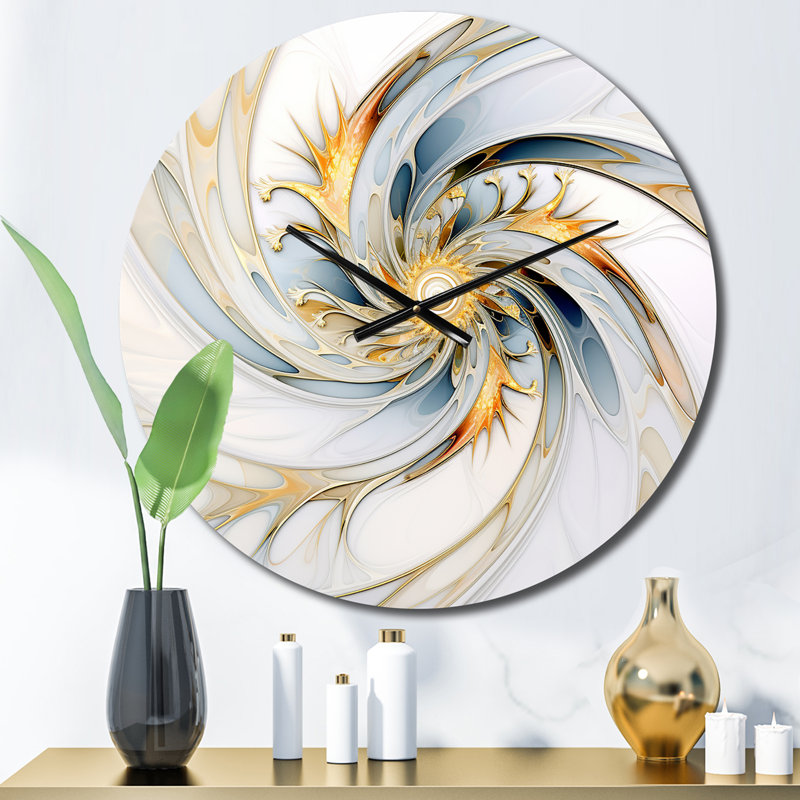 Horloge murale Fractal Flower Joy, Petit
