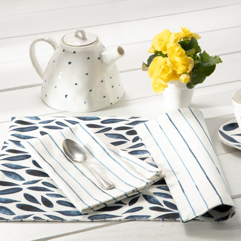 Lenox Blue Bay Stripe 19"x19" Napkins