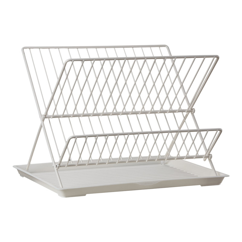Adjustable Countertop Dish Rack, Satin Nickel
