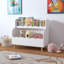 Bookcaes, Organisateur de livres, Organisateur de rangement pour jouets, Blanc