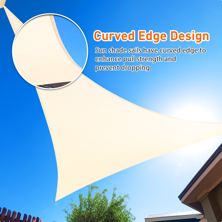 Artpuch 15'x22'x26.6' Customize Triangle Sun Shade Sail