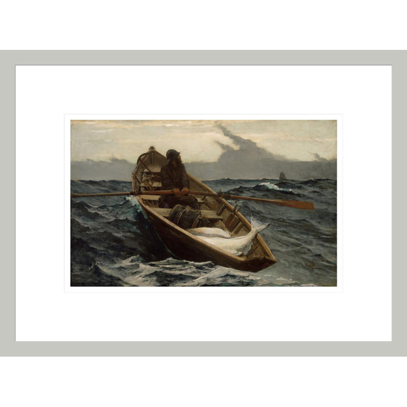 «The Fog Avertissement» par Winslow Homer - impression giclée encadrée, 12,63 po H x 16,75 po L