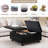 Bulhary Faux Leather Ottoman-402762833