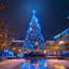 43 po d'extérieur bleu Bethlehem Star Leionna-1785737513