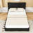 Upholstered Platform Bed with Bluetooth Speakers and LED Light-1409010228-1409010227