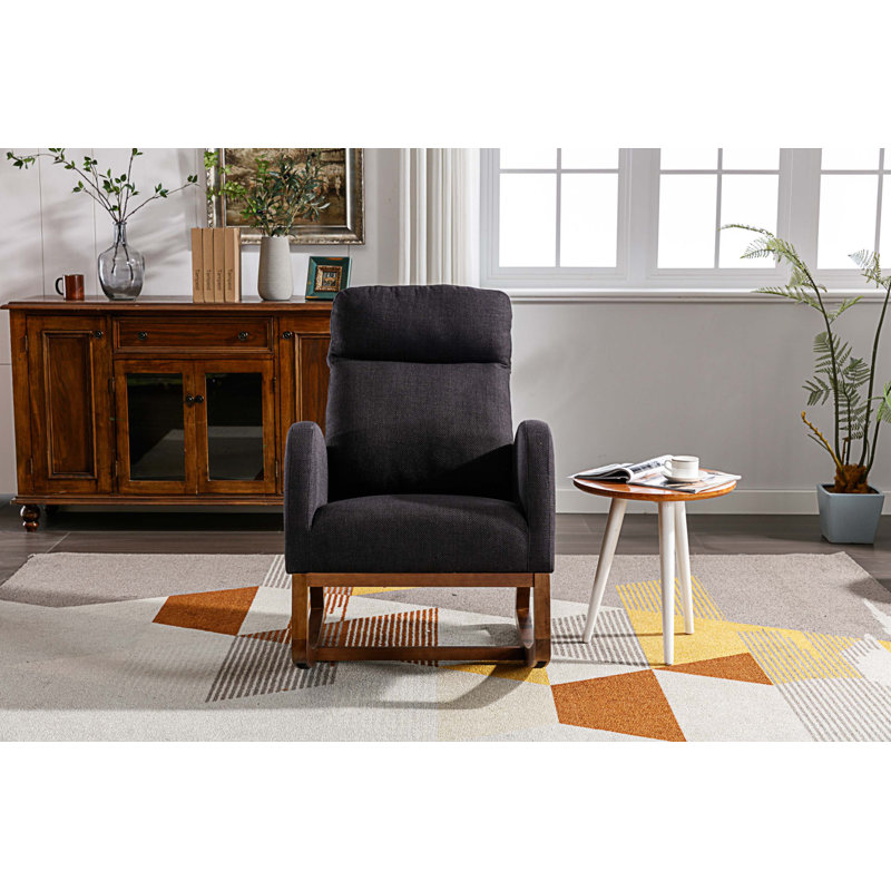 Chaise berçante Jonnita, Lin noir