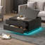 Pedestal Coffee Table with Storage-936695253