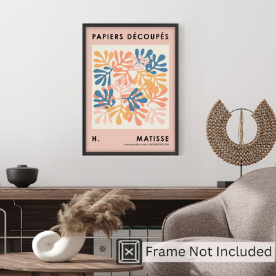 «Abstract Papiers Decoupes I», reproduction d'art moderne sans cadre