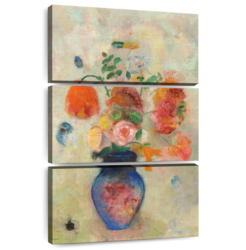 Harnek Large Vase With Flowers 1912, 74" H x 48" W