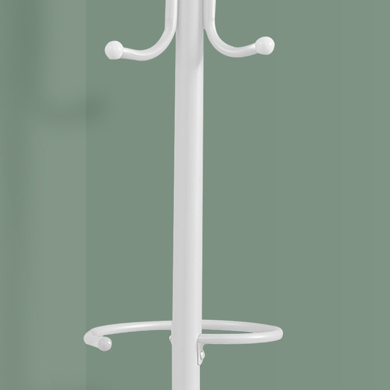 Coat Rack, Hall Tree, Free Standing, Hanging Bar, 6 Hooks, Entryway, 68"h, Bedroom, Metal, Contemporary, Modern