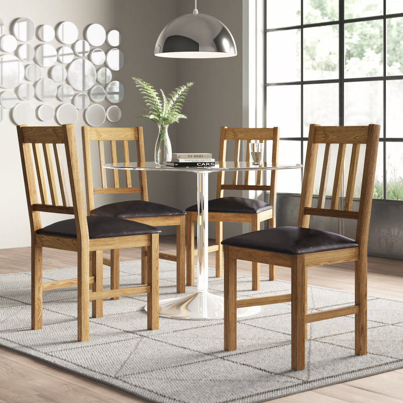 Carmel 47cm H Upholstered Slat Back Side Chair