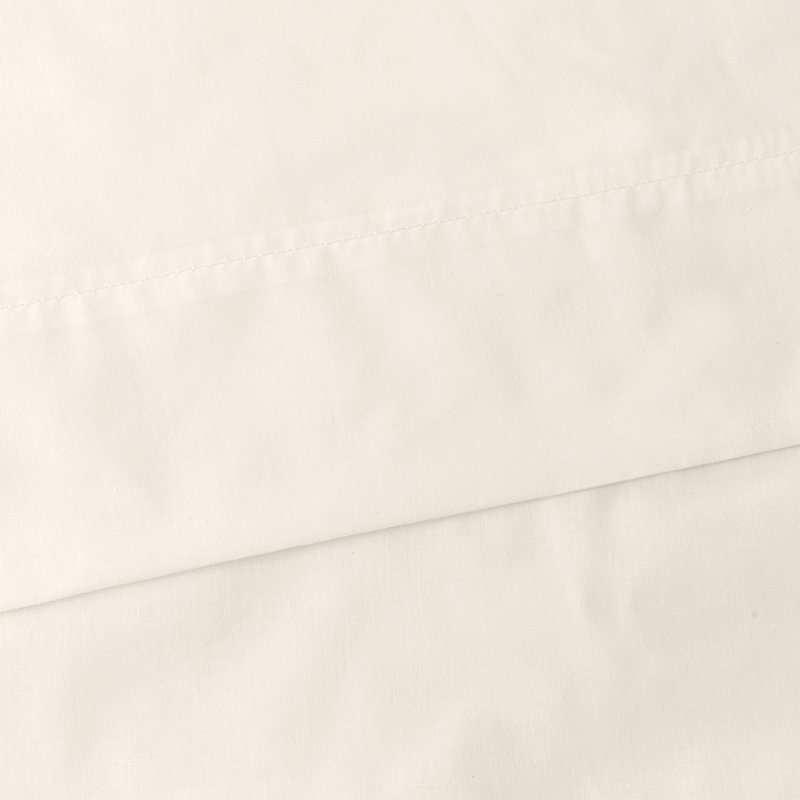 Placide Cotton Blend Sheer Curtain Pair, Natural, 40" W x 45" L