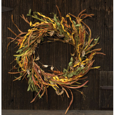 Couronne de blé et herbe 20 po