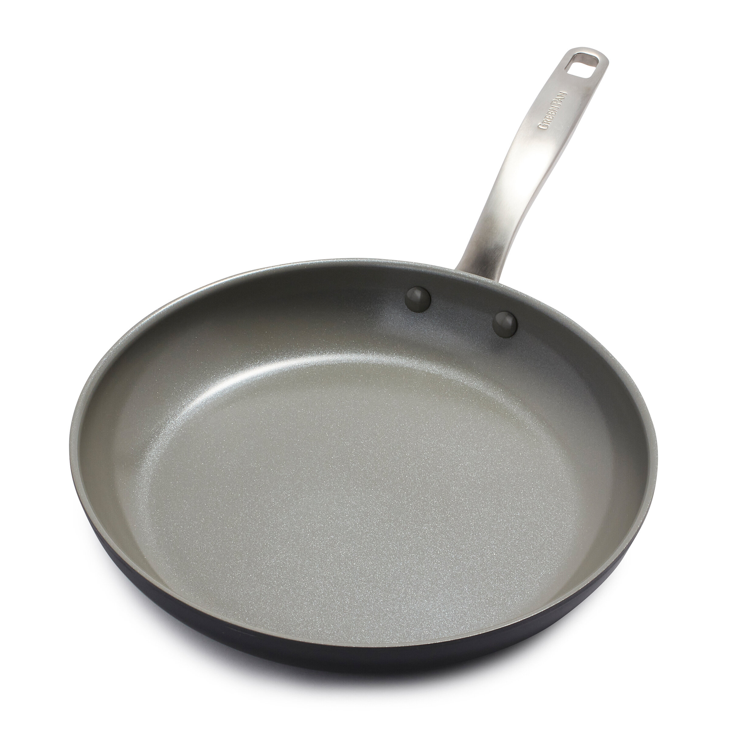  12 Stainless Steel Pan by Ozeri with ETERNA, a 100% PFOA and  APEO-Free Non-Stick Coating