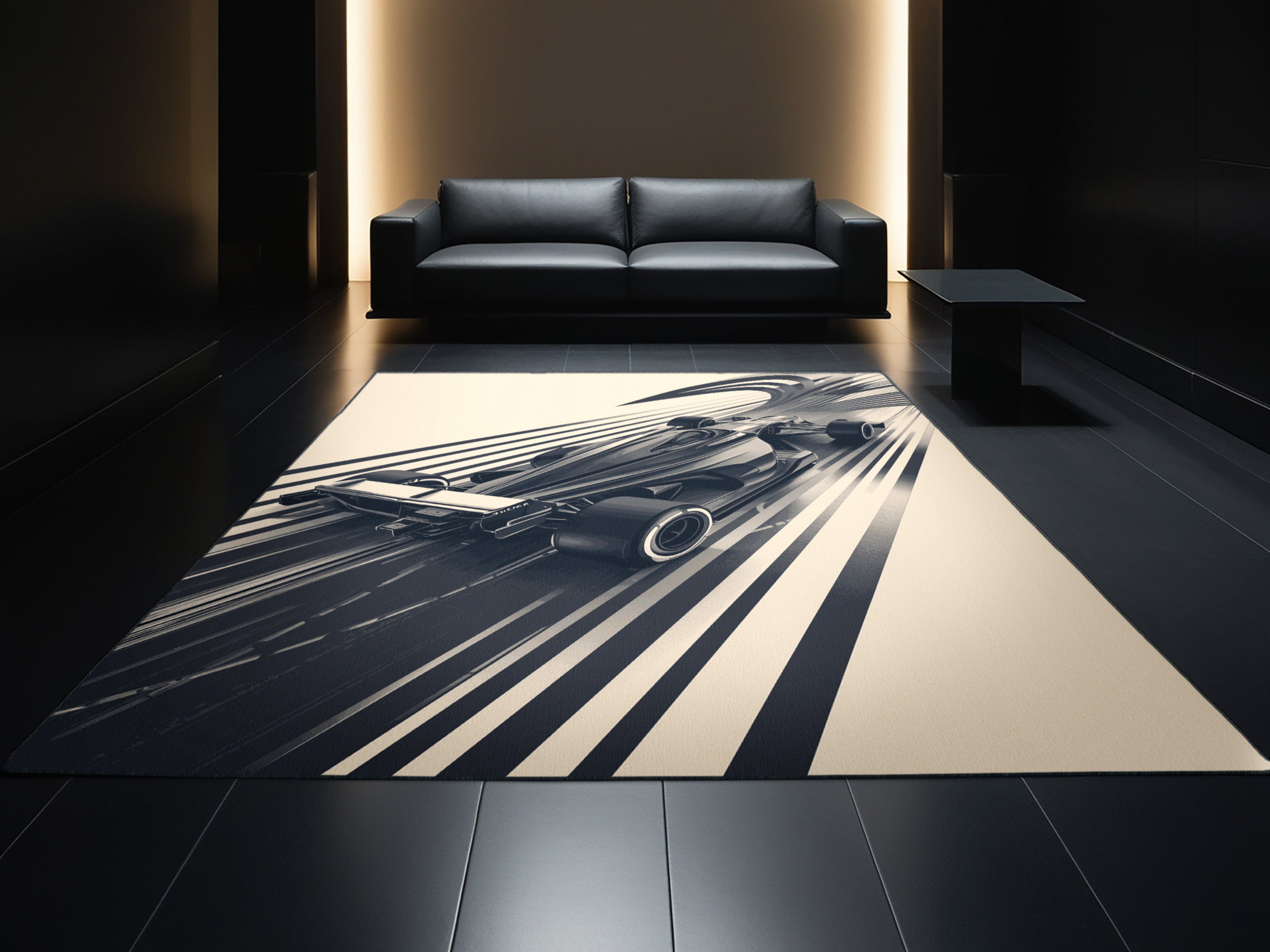 Linger Rug Wrought Studio Soft Plush Ellinger Formula Race Car Sleek & Chic Modern ...