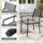 8 - Person Outdoor Patio Dining Set With Umbrella Hole And Armed Chairs-175762702